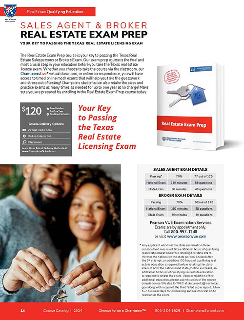 Preview - Catalog Real Estate Exam Prep Section